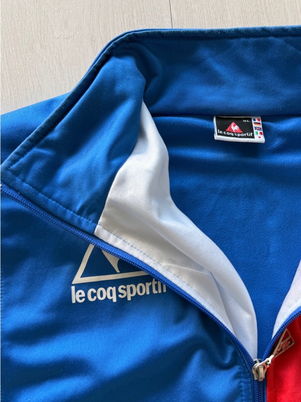 Le Coq Sportif Blue, White & Red Zip Track Jacket - Picture 2 of 2